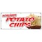 Signmission HOMEMADE POTATO CHIPS BANNER SIGN kettle bar b que fresh made warm B-120 Homemade Potato Chips - alternate 1